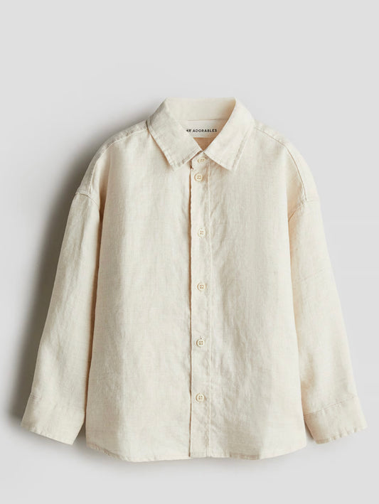 Cream Linen Shirt